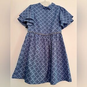 Janie and Jack Size 7 Girls Blue Dress